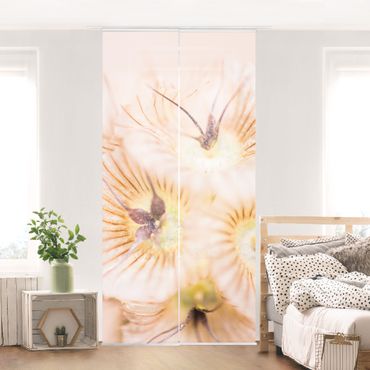Zasłony panelowe zestaw - Pastelowy bukiet kwiatów