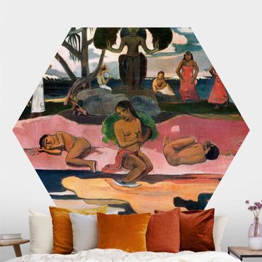 Sześciokątna tapeta samoprzylepna - Paul Gauguin - Dzień boży