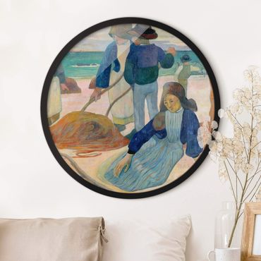 Okrągły obraz w ramie - Paul Gauguin - Tang Collectors