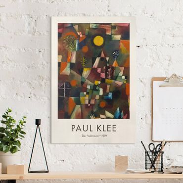 Obraz na płótnie - Paul Klee - The Full Moon - Museum Edition - Format pionowy 2x3