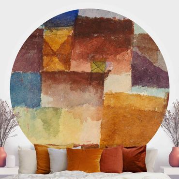 Okrągła tapeta samoprzylepna - Paul Klee - Nieużytki