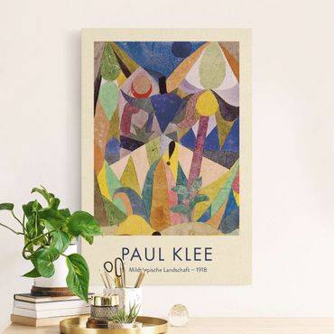 Obraz na naturalnym płótnie - Paul Klee - Pejzaż podzwrotnikowy - wydanie muzealne