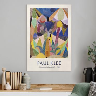 Obraz na płótnie - Paul Klee - Mild Tropical Landscape - Museum Edition - Format pionowy 2x3