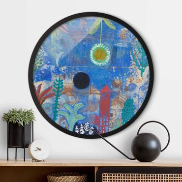 Okrągły obraz w ramie - Paul Klee - Sunken Landscape