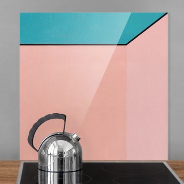 Panel szklany do kuchni - Brzoskwinia Głębokość koloru