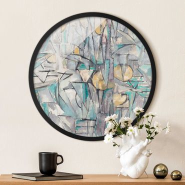 Okrągły obraz w ramie - Piet Mondrian - Composition X