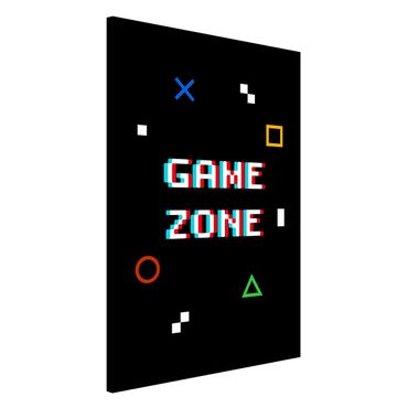 Tablica magnetyczna - Pixel Text Game Zone - Format pionowy 2:3