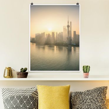 Plakat - Pudong o wschodzie słońca