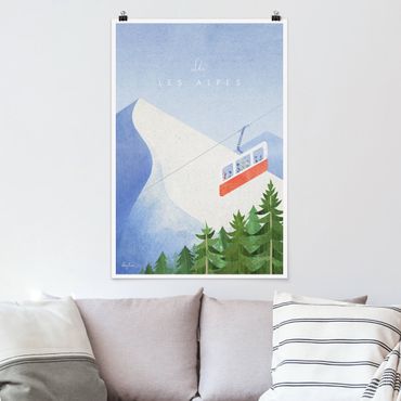 Plakat - Plakat podróżniczy - Les Alpes