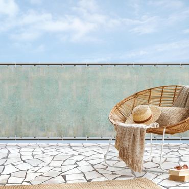 Osłona balkonowa zapewniająca prywatność - Rustykalny wzór betonu miętowy
