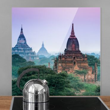 Panel szklany do kuchni - Budynek sakralny w Bagan