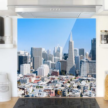 Panel szklany do kuchni - San Francisco Skyline