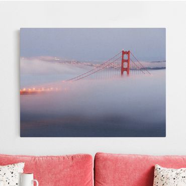 Obraz na naturalnym płótnie - Most Złotoen Gate w San Francisco