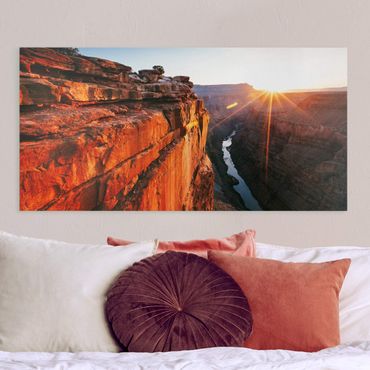 Obraz na płótnie - Słońce w Wielkim Kanionie