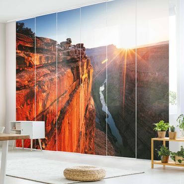 Zasłony panelowe zestaw - Słońce w Wielkim Kanionie