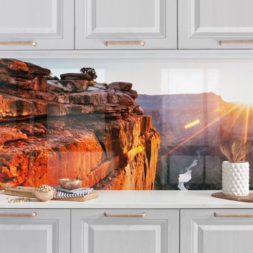 Panel ścienny do kuchni - Słońce w Wielkim Kanionie