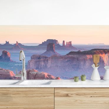 Panel ścienny do kuchni - Wschód słońca w Arizonie