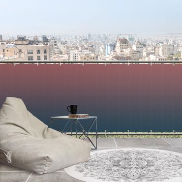 Osłona balkonowa zapewniająca prywatność - Gradient kolorów zachodu słońca