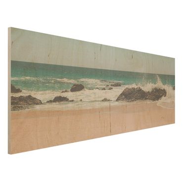 Obraz z drewna - Słoneczna Plaża Meksyk