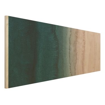 Obraz z drewna - Gra w kolory Dźwięk oceanu