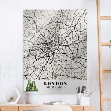 Obraz na szkle - City Map London - Klasyczna