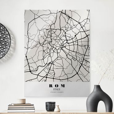 Obraz na szkle - City Map Rome - Klasyczna