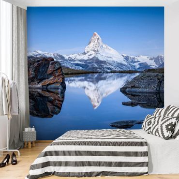 Fototapeta - Jezioro Stelli przed Matterhornem