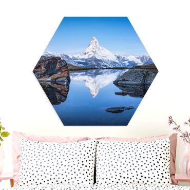 Obraz heksagonalny z Forex - Jezioro Stelli przed Matterhornem