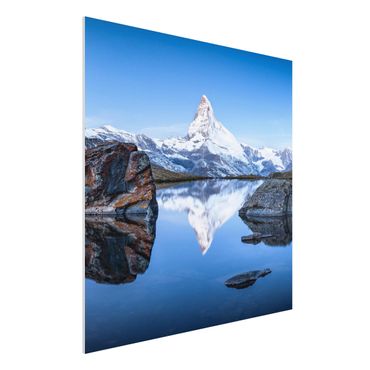 Obraz Forex - Jezioro Stelli przed Matterhornem