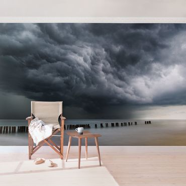 Fototapeta - Chmury burzowe nad Morzem Bałtyckim