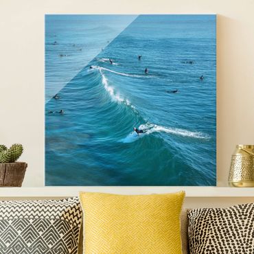 Obraz na szkle - Surfer At Huntington Beach