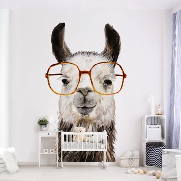 Fototapeta - Hippy Llama w okularach IV