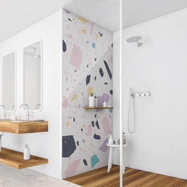 Tylna ścianka prysznicowa - Terrazzo Pattern Capri