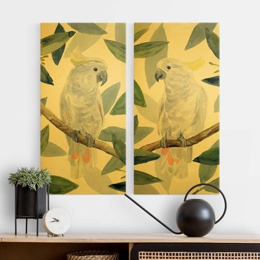 Obraz na płótnie - Zestaw tropikalnych kakadu