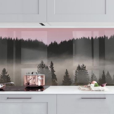 Panel ścienny do kuchni - Śliczna mgiełka leśna