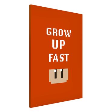Tablica magnetyczna - Video Game Grow Up Fast In Red - Format pionowy 2:3