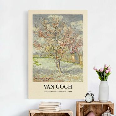 Obraz na naturalnym płótnie - Vincent van Gogh - Kwitnące drzewo brzoskwiniowe - edycja muzealna