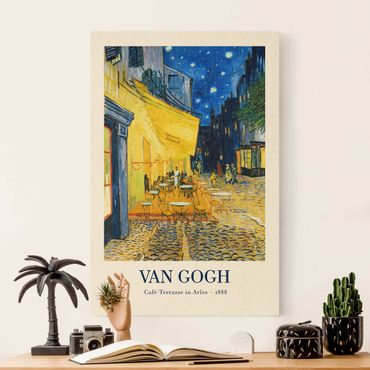 Obraz na naturalnym płótnie - Vincent van Gogh - Taras kawiarni w Arles - edycja muzealna