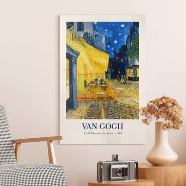 Obraz na płótnie - Vincent van Gogh - Cafe Terrace In Arles - Museum Edition - Format pionowy 2x3