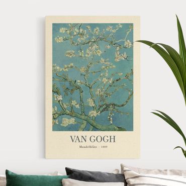 Obraz na naturalnym płótnie - Vincent van Gogh - Kwiat migdałowca - edycja muzealna