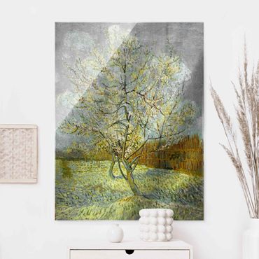 Obraz na szkle - Vincent van Gogh - Różowe drzewo brzoskwiniowe
