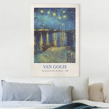 Obraz na płótnie - Vincent van Gogh - Starry Night - Museum Edition - Format pionowy 2x3