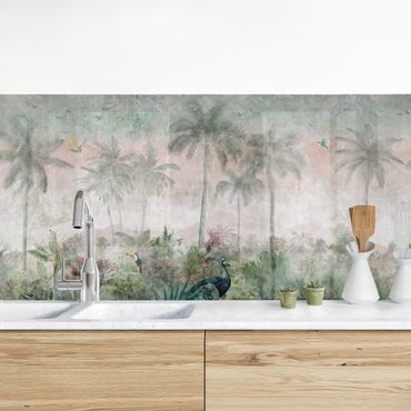Panel ścienny do kuchni - Vintage Jungle