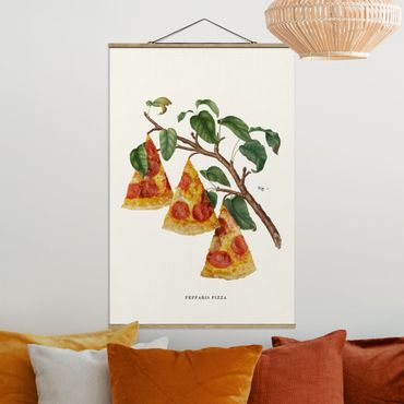 Plakat z wieszakiem - Roślina Vintage - Pizza