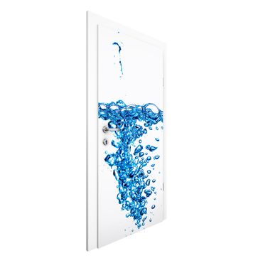 Okleina na drzwi - Świeża błękitna woda