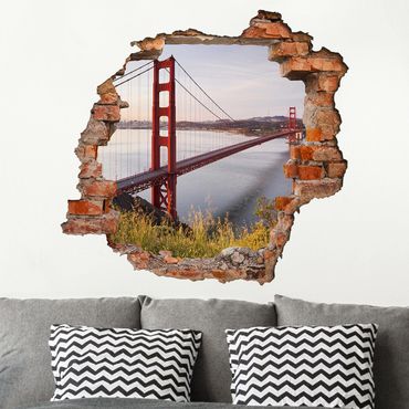 Naklejka na ścianę - Most Złotoen Gate w San Francisco