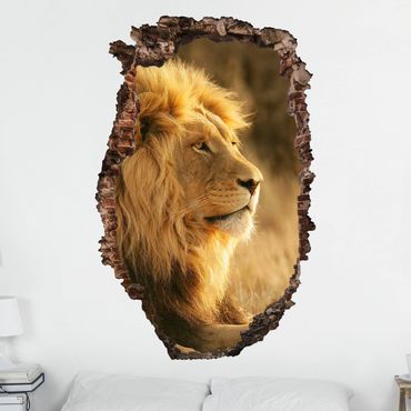 Naklejka na ścianę - Król lew