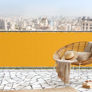 Osłona balkonowa zapewniająca prywatność - Ciepły żółty