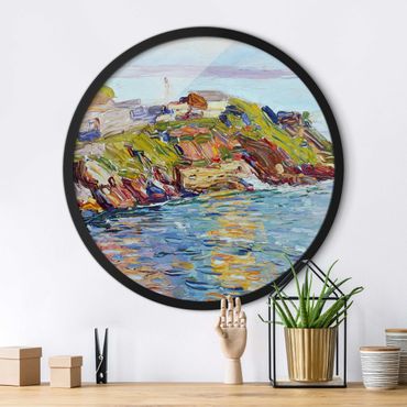 Okrągły obraz w ramie - Wassily Kandinsky - Bay Rapallo