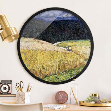 Okrągły obraz w ramie - Wassily Kandinsky - Stormy Mood